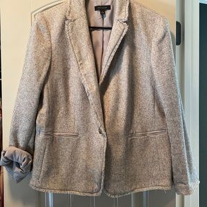 Ann Taylor Blazer- Grey Tweed